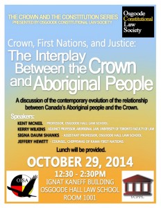 interplay between the crown and aboriginal people poster